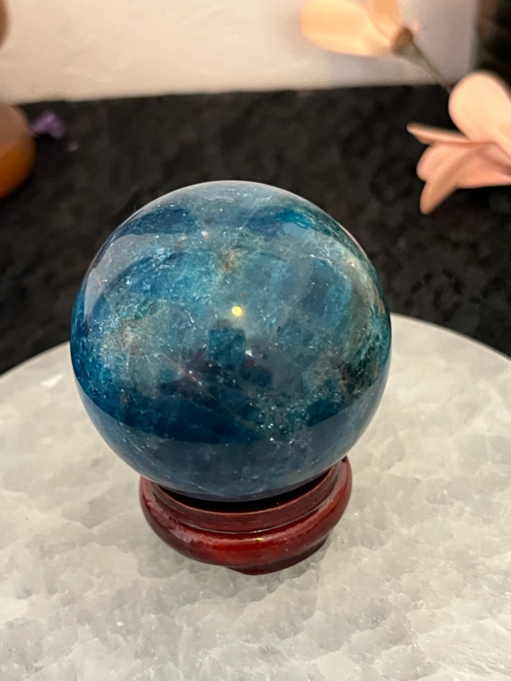 Blue Appetite Polished Crystal Sphere